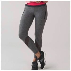 Lululemon Inspire Tight II Heathered Black / Boom Juice / Deep Coal